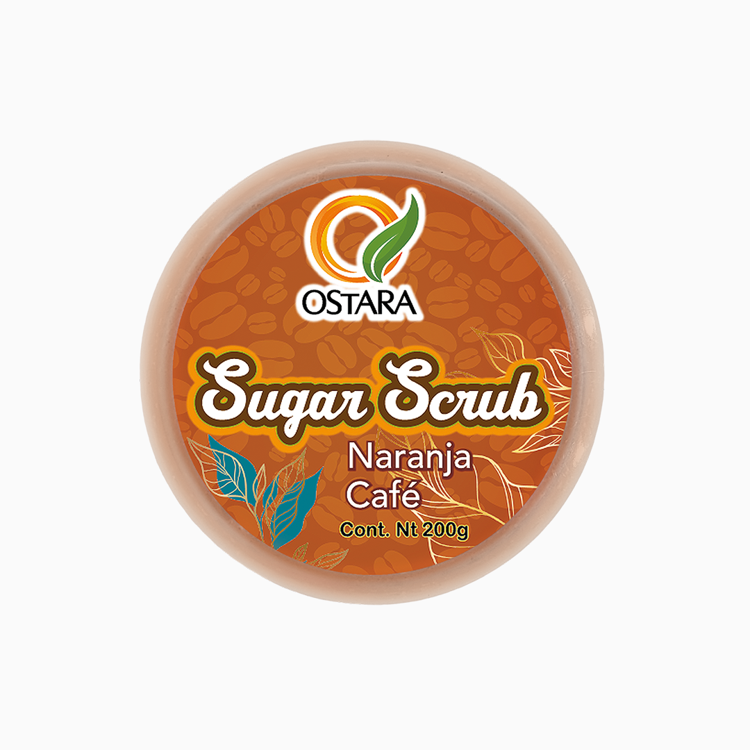 sugar scrub naranja cafe